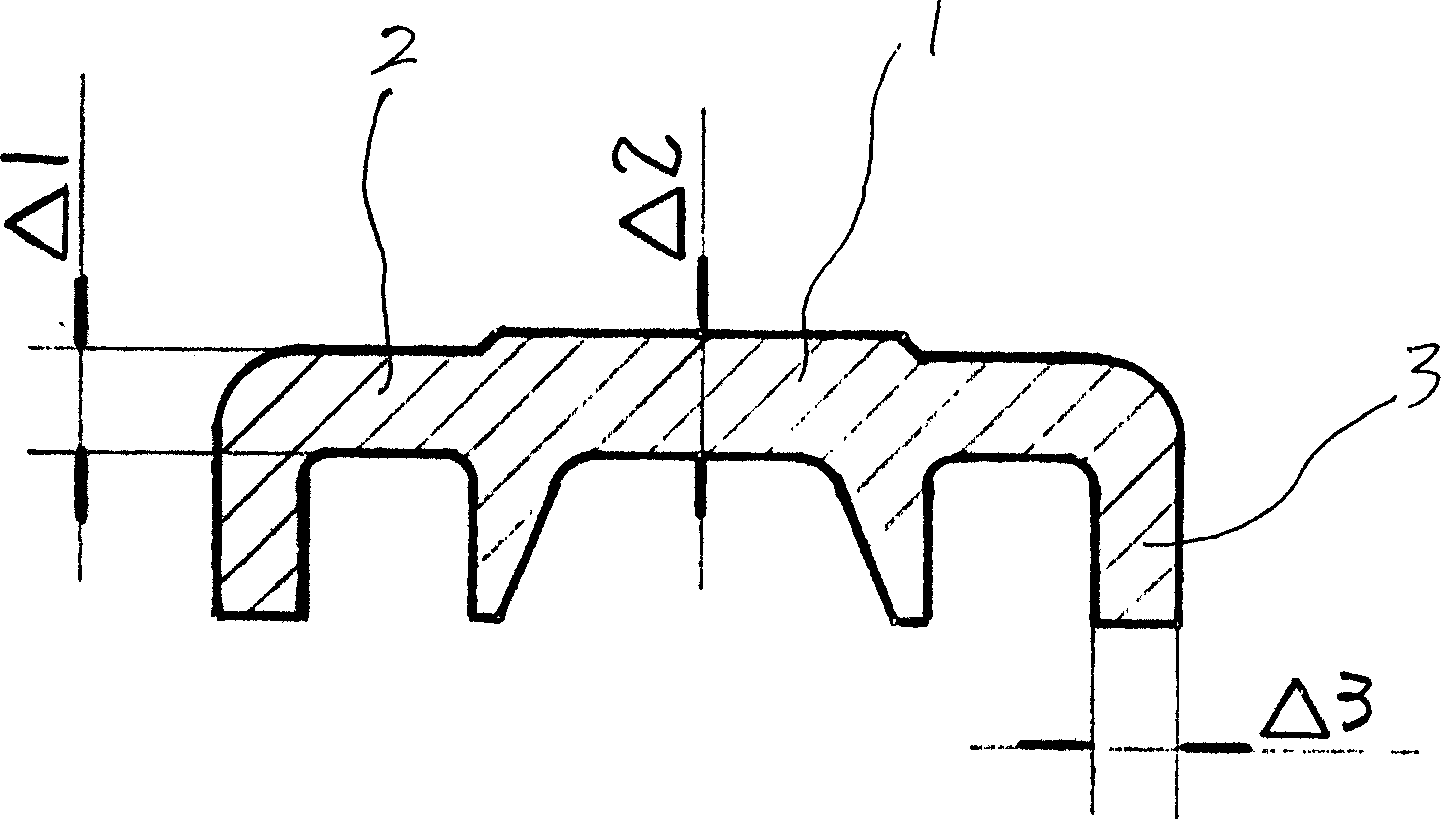 Identical-intensity flexible piping joint clasp and its production