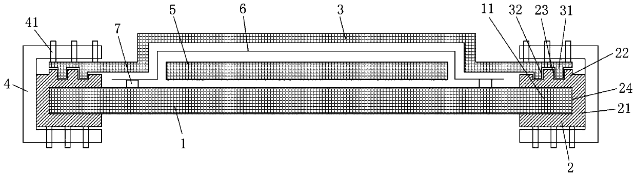 Vacuum perfusion auxiliary device and vacuum perfusion process