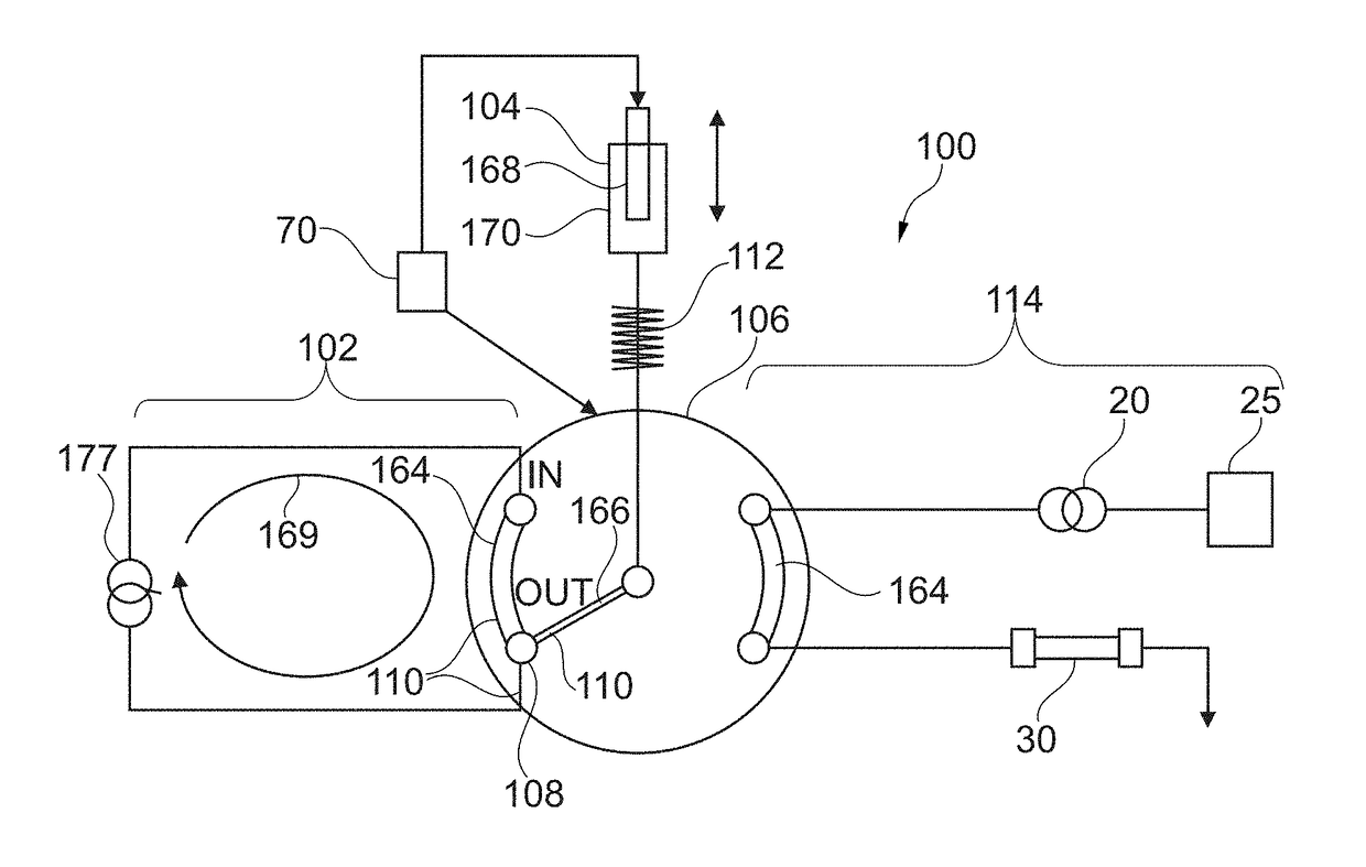 Branching off fluidic sample with low influence on source flow path