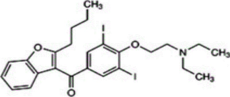 A dronedarone hydrochloride pharmaceutical composition and preparation method thereof