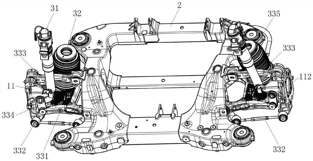 Multi-link rear suspension, axle assembly and vehicle