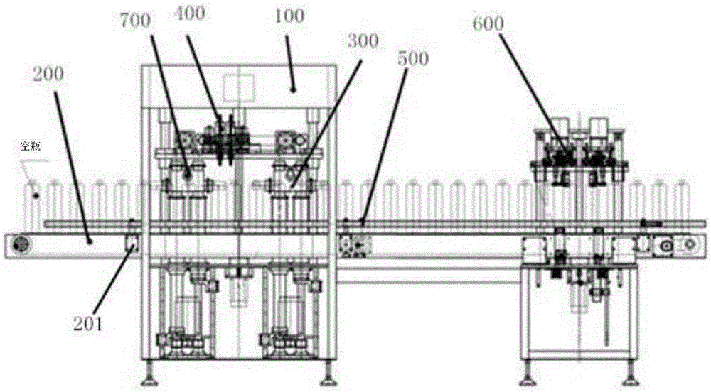 Fully-automatic filling assembly line and filling method