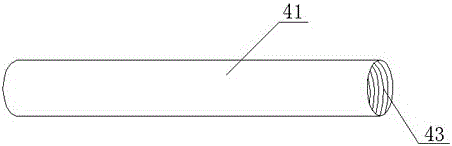 Quilting line setting-out system capable of realizing stable setting-out