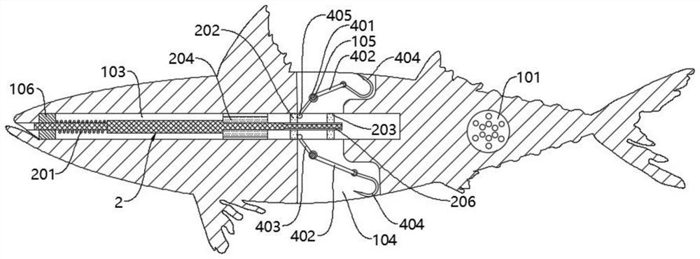 Fishhook active triggering type simulation bait