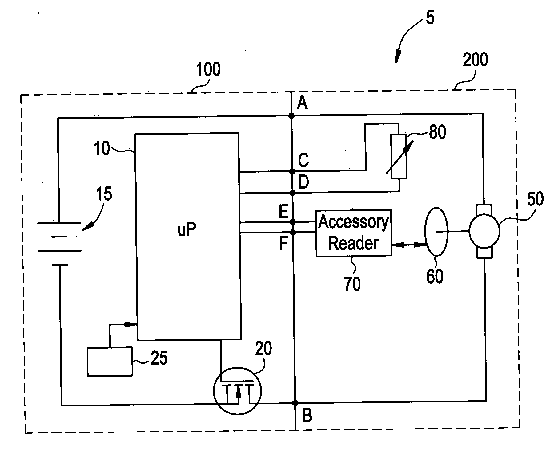 Power tool accessory identification system