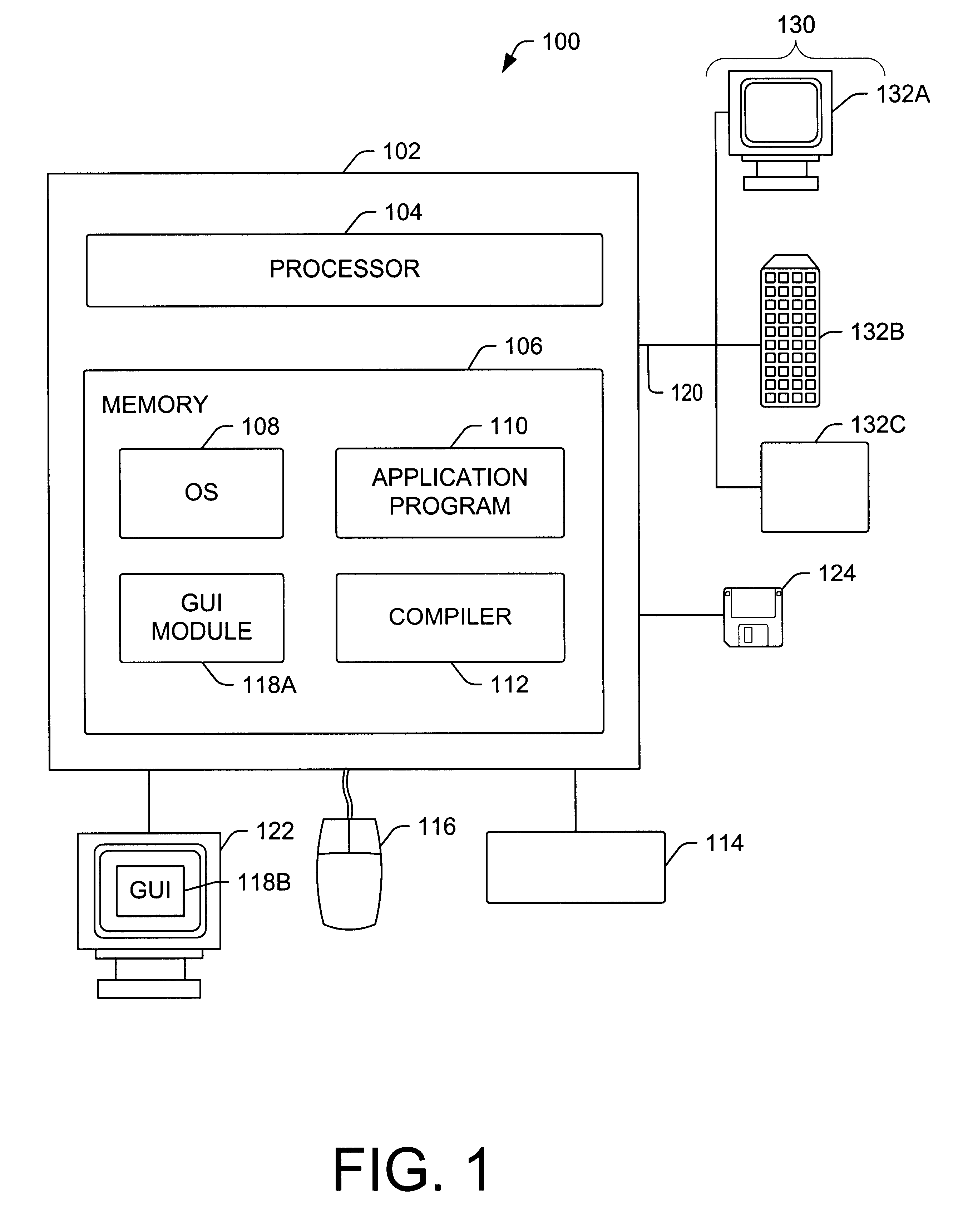 Graphical user interface for developing test cases using a test object library