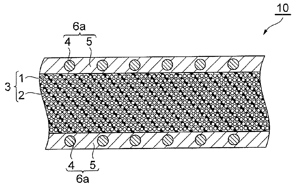 Prepreg, fiber-reinforced composite material, and resin composition containing particles