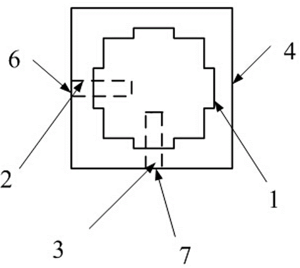 Miniature dual polarized antenna suitable for WLAN, and manufacturing method thereof