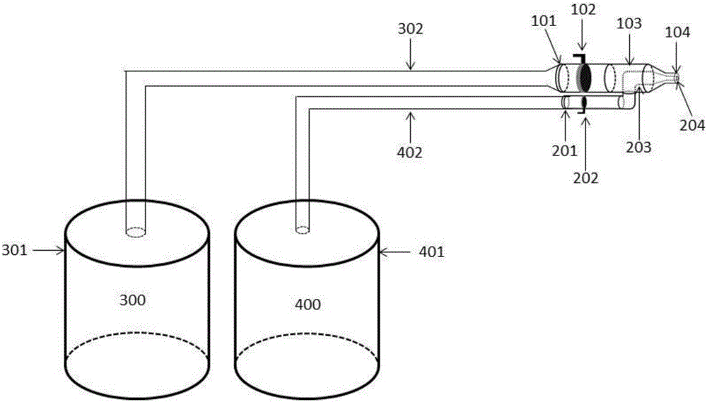 Multifunctional fire extinguishing device ejecting double fire extinguishing media