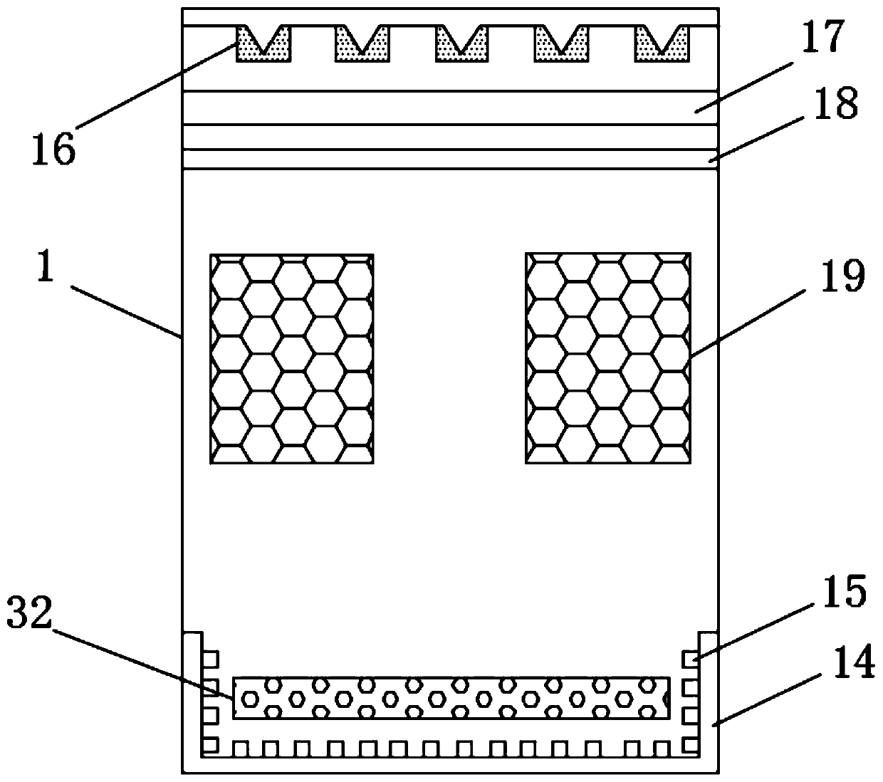 Improved up-flow composite anoxic tank