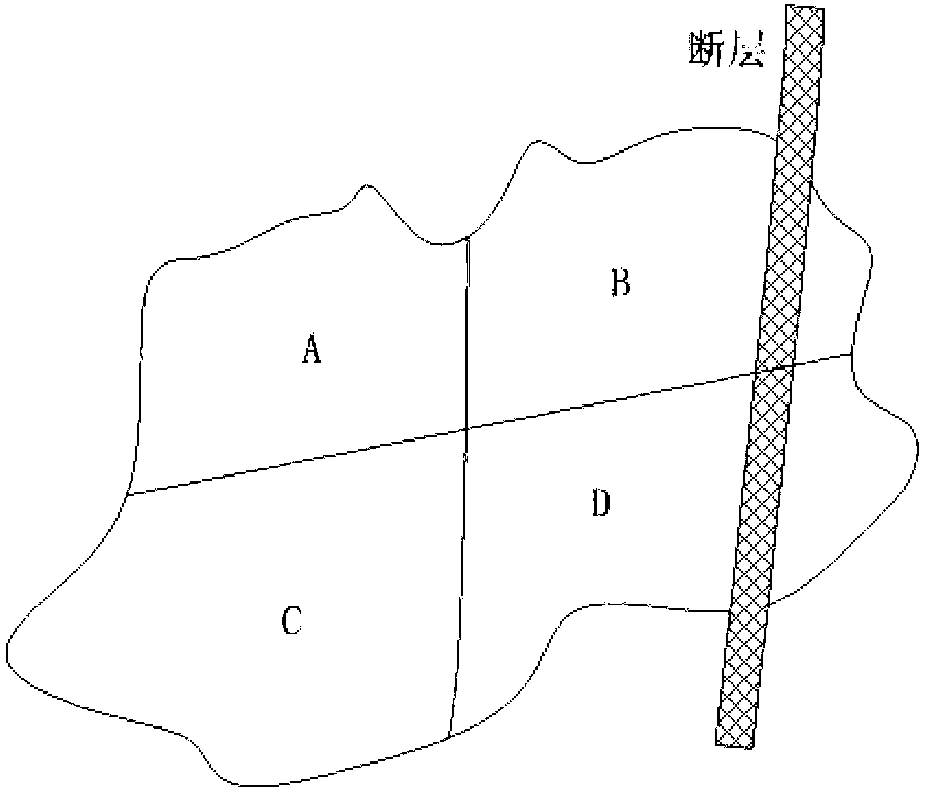 Detection method of stope bottom rock stratum of open coal mine