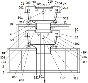 Abrasive dust collecting and cooling liquid cleaning device