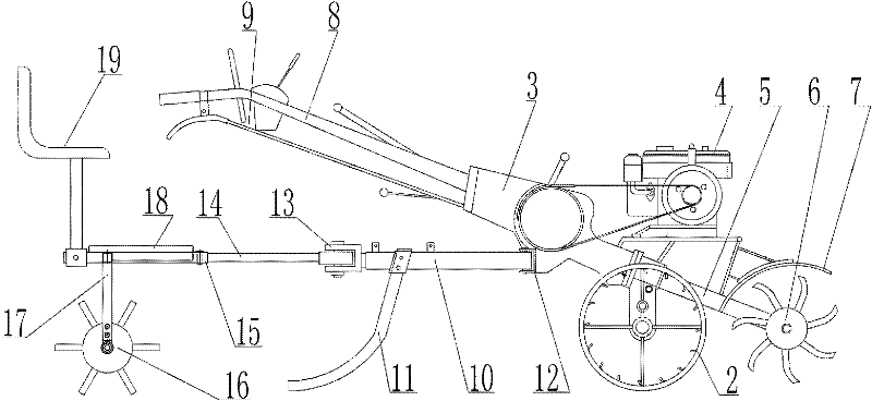 Walking stool for agricultural machinery