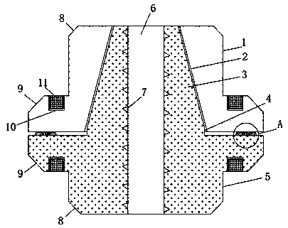 Locating type rapid-replacement chuck for brick stacking machine