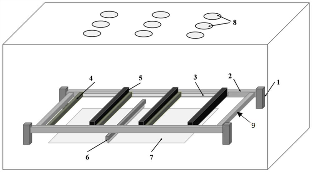 Large laser selection melting forming dust removal scanning device and method