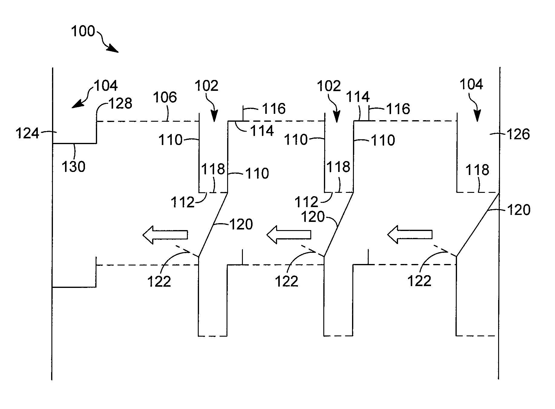 Fluid distribution to parallel flow vapor-liquid contacting trays