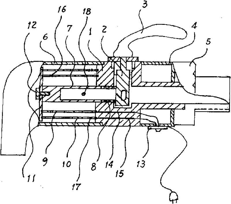 Heating type cold/hot dual-purpose water valve