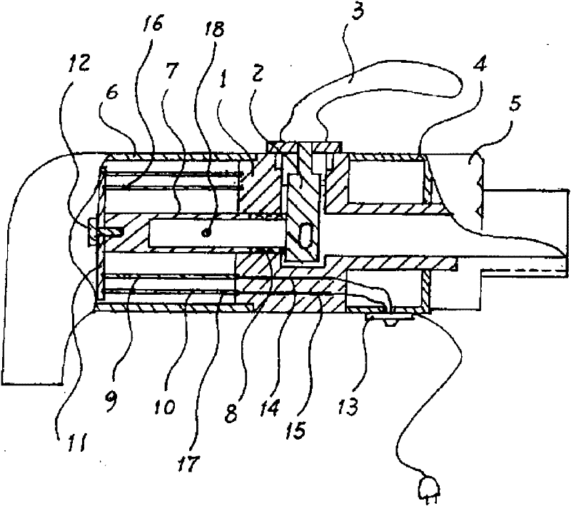 Heating type cold/hot dual-purpose water valve