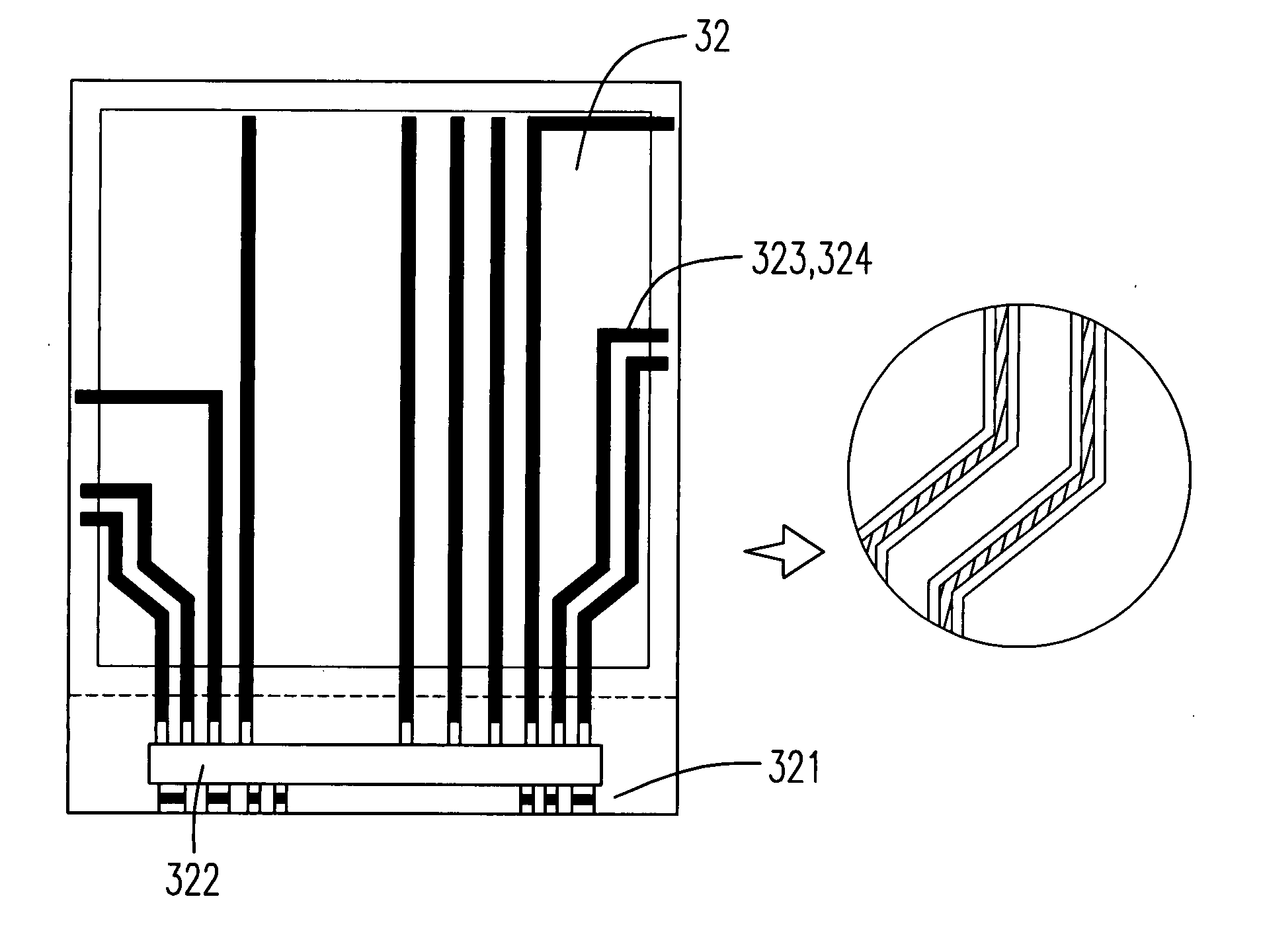 Liquid crystal display with metal electrodes