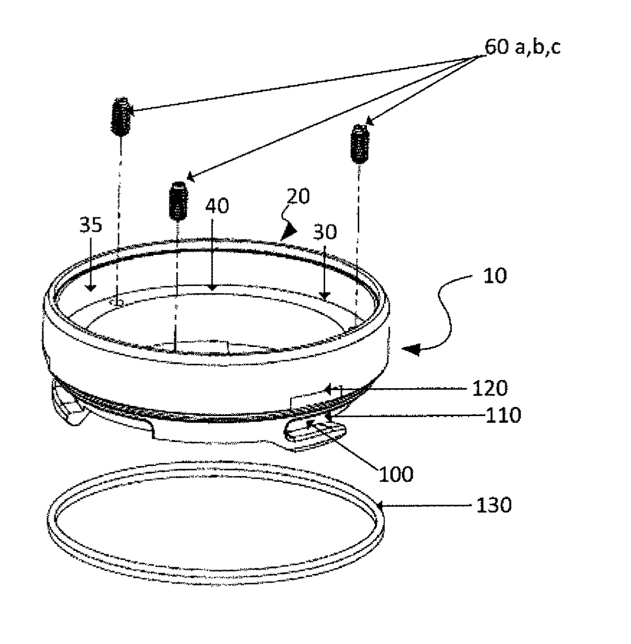 Centering bell quick change system