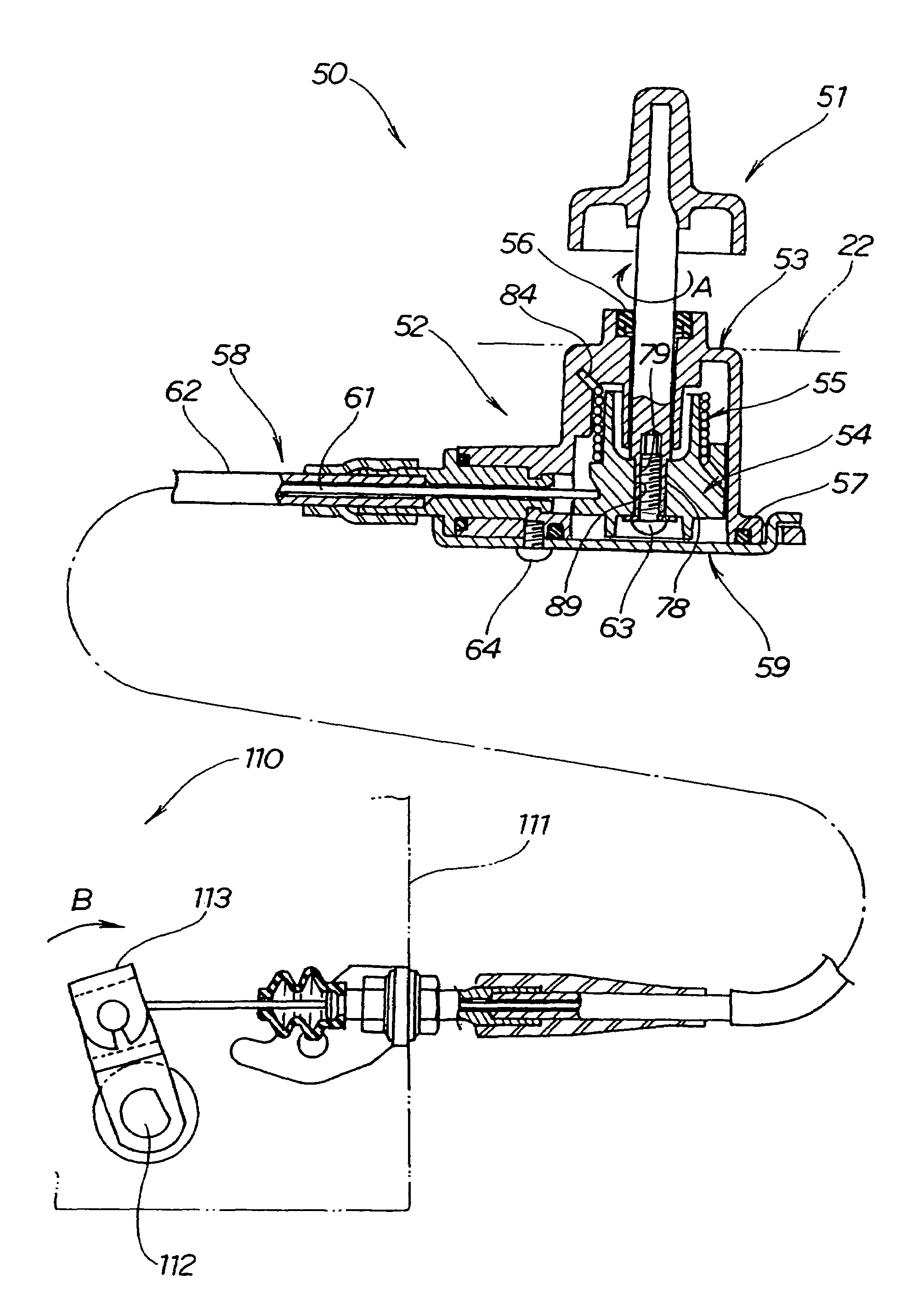 Locking assembly for motor vehicle of saddle riding type