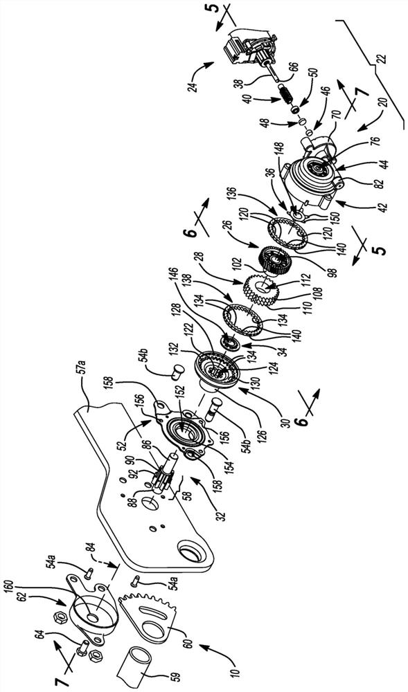 gear assembly for seat adjuster