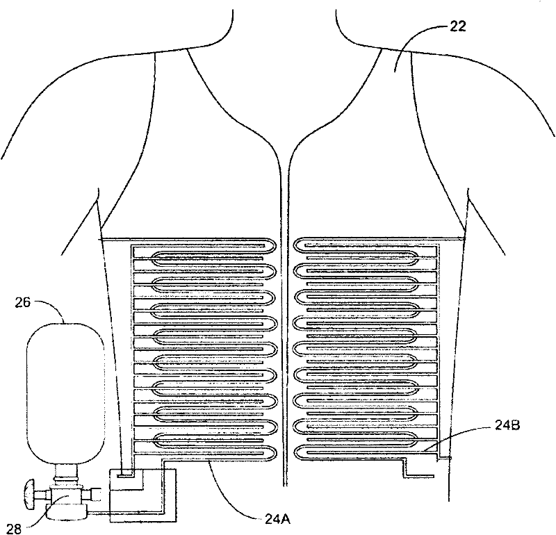 A kind of clothing with cooling structure