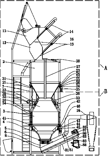 Downdraft carbon-gas co-production gasifier