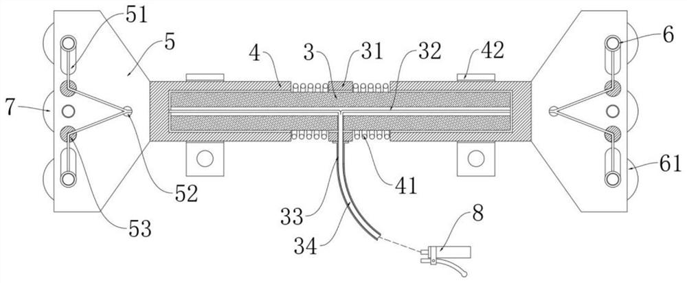 A building escape structure and quick-loading escape device