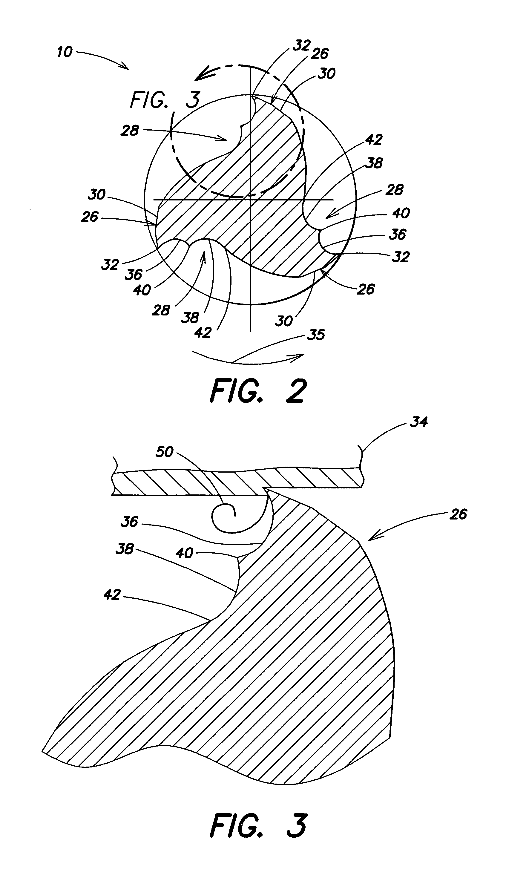 Helical flute end mill with multi-section cutting edge