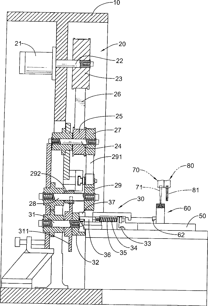 Mechanism for transporting mother plate in progressive die