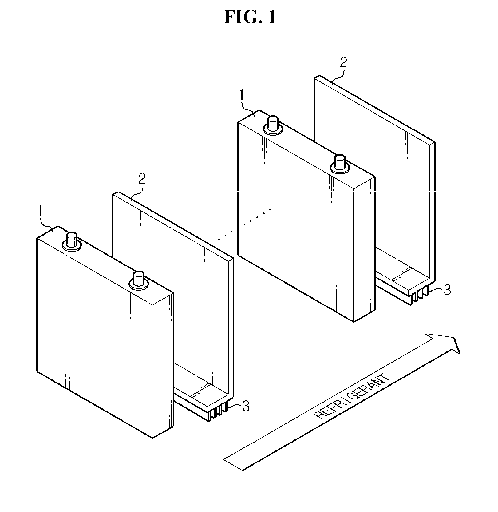 Vehicle battery pack with improved cooling efficiency