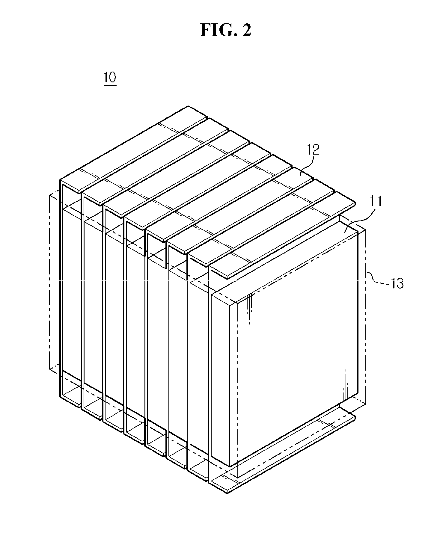 Vehicle battery pack with improved cooling efficiency