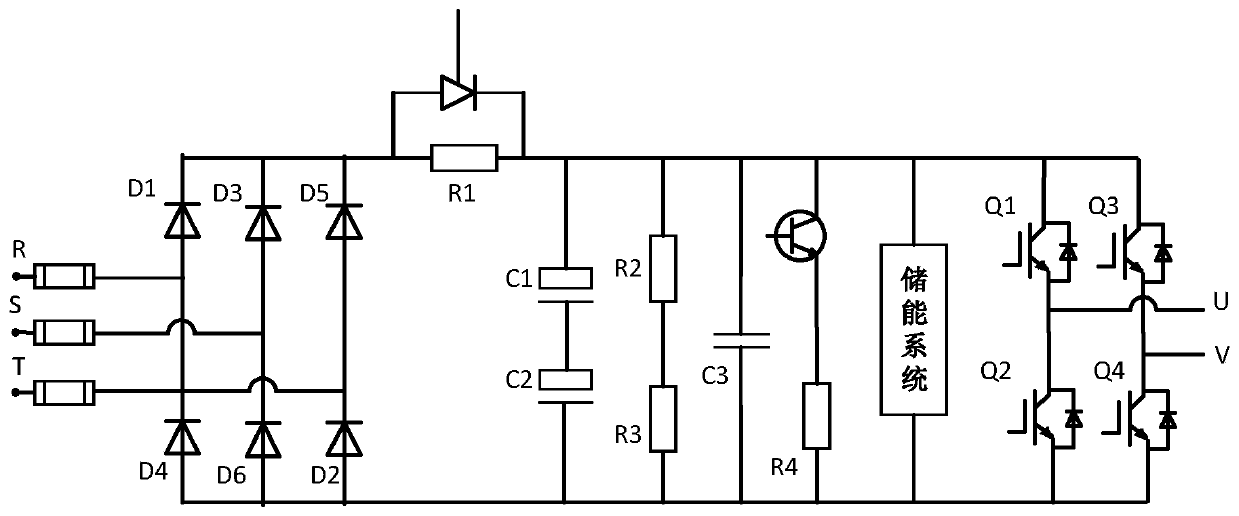 Hybrid energy supply sudden short circuit test device and test method