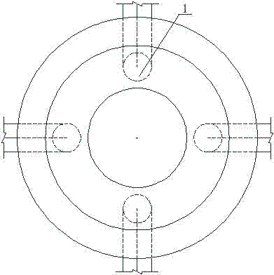 Method for manufacturing navigation mark concrete bearing platform