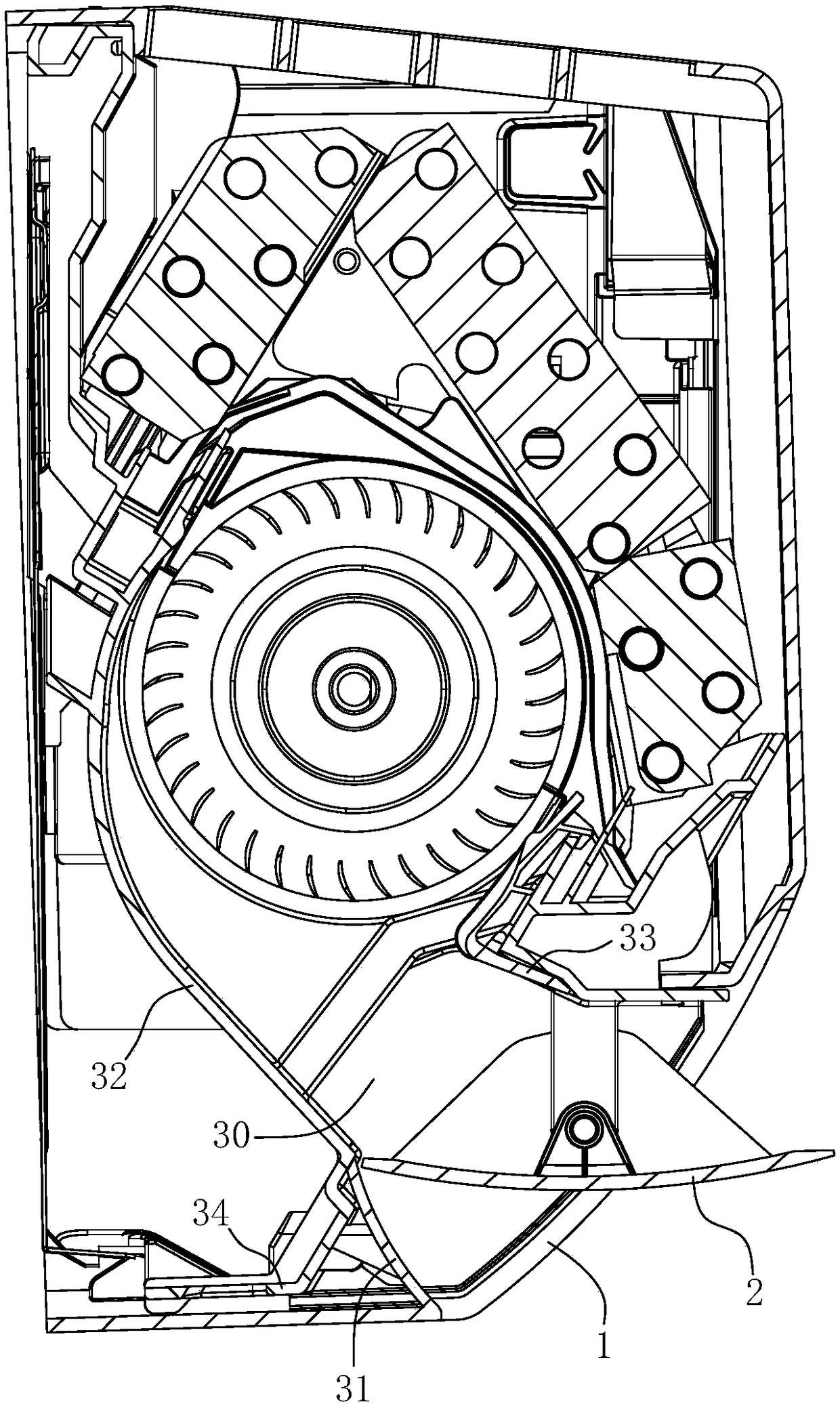 Breeze-type air outlet structure of air conditioner