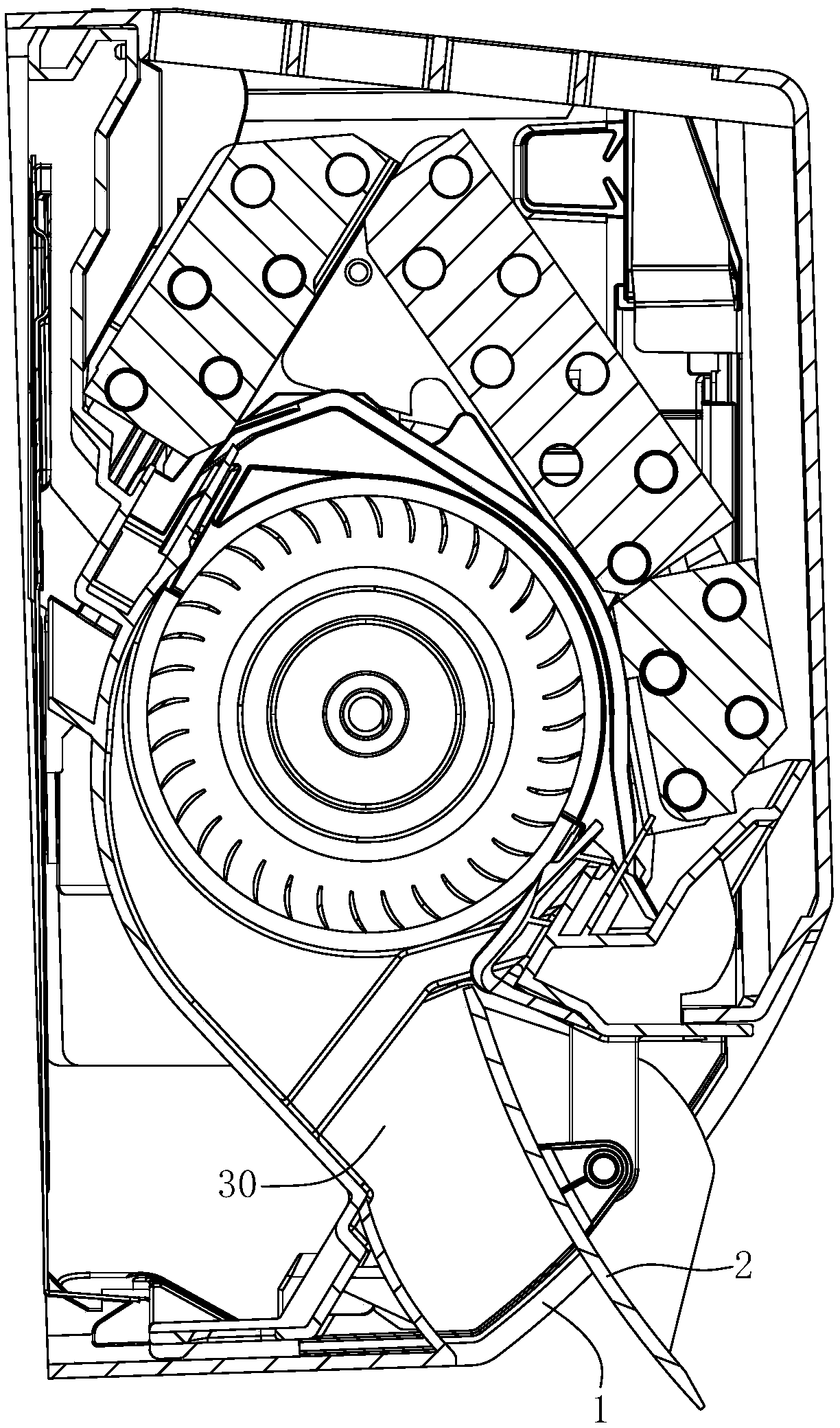 Breeze-type air outlet structure of air conditioner