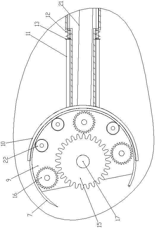 Traction type endoscope suture needle holder