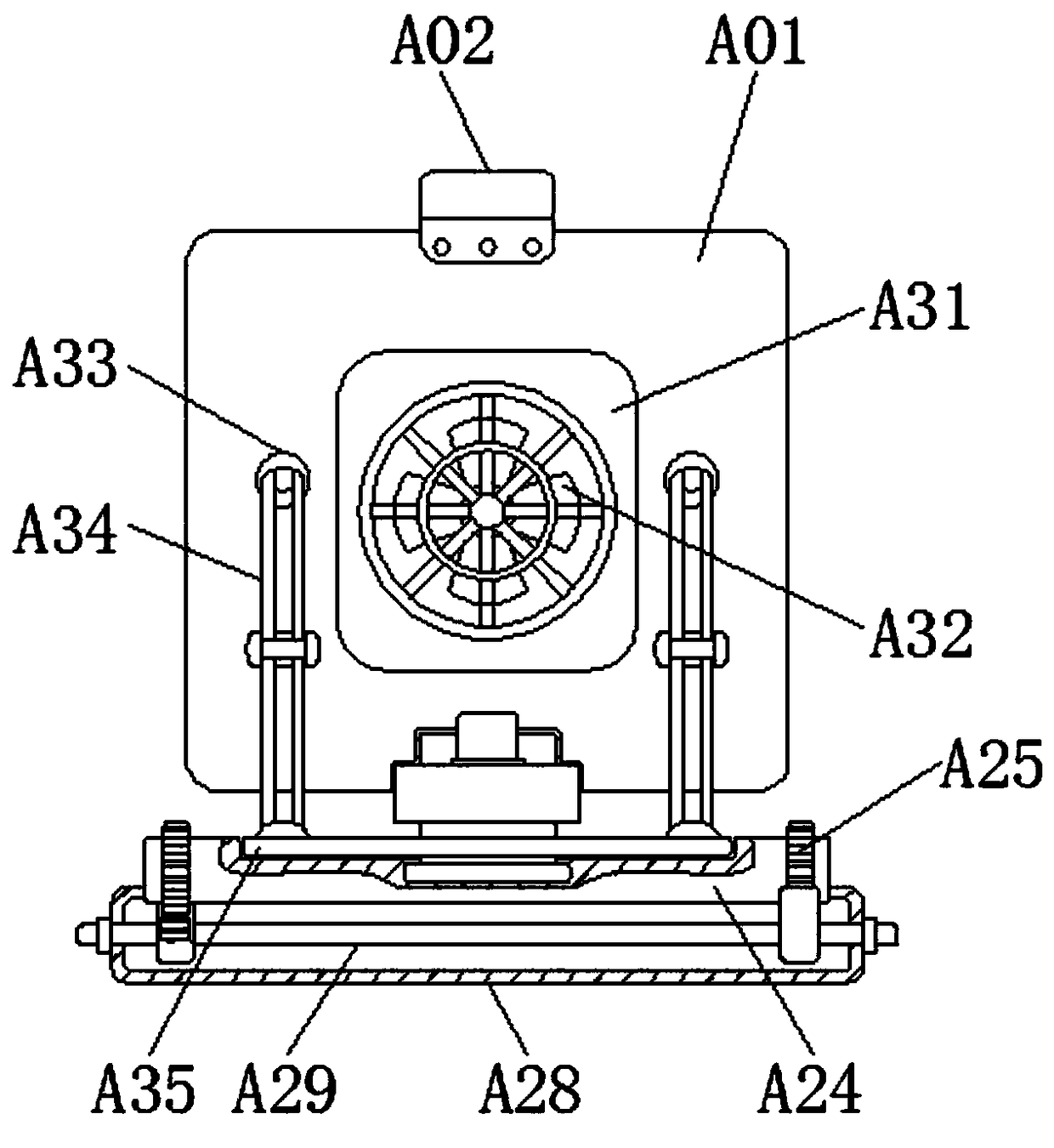 Portable electrocardiogram device with shockproof function