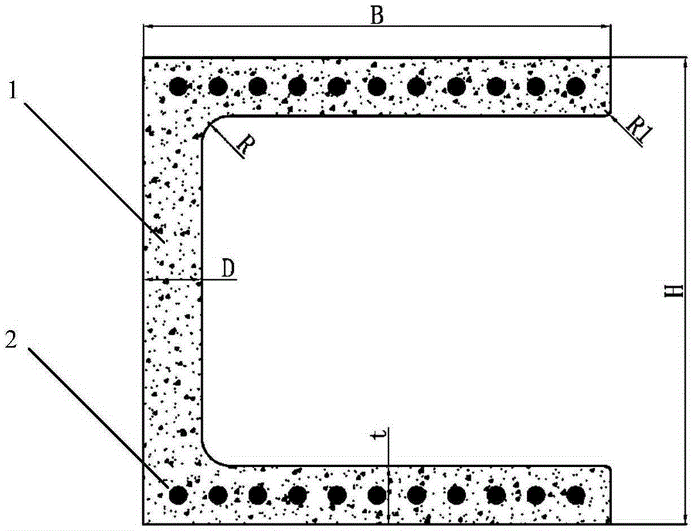 Ultra-high performance cement-based groove type profile