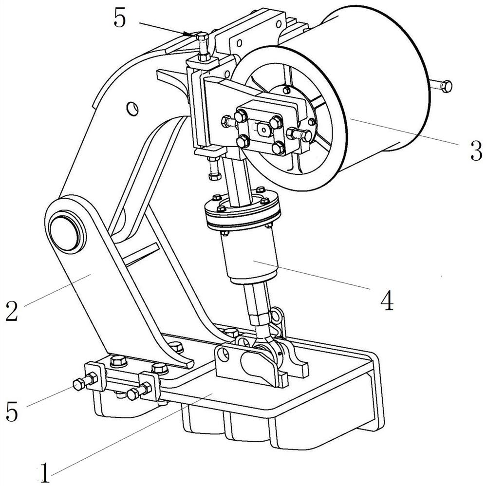 Belt wheel tensioning device for crushing and screening equipment