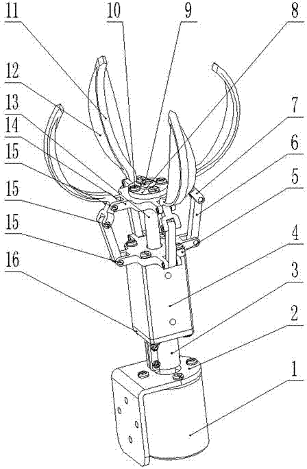 End effector of ball-like fruit picking robot