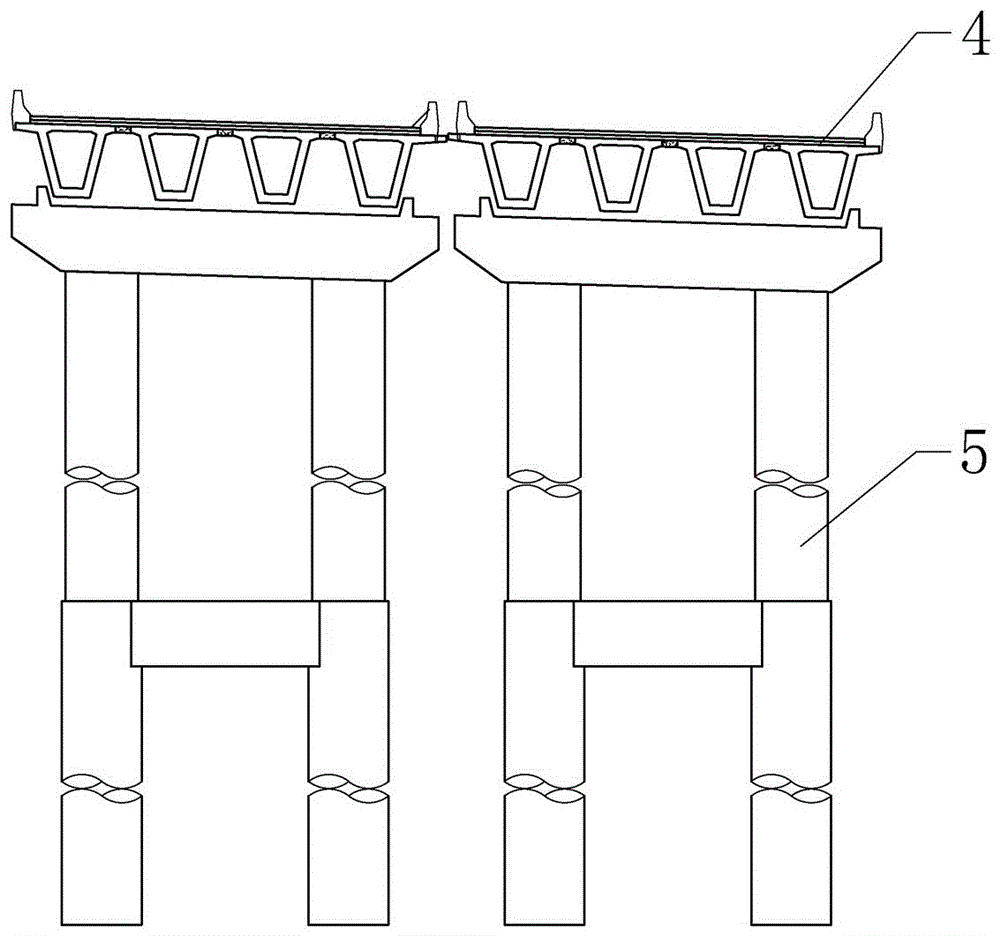 Construction method for hanging type protective scaffolding