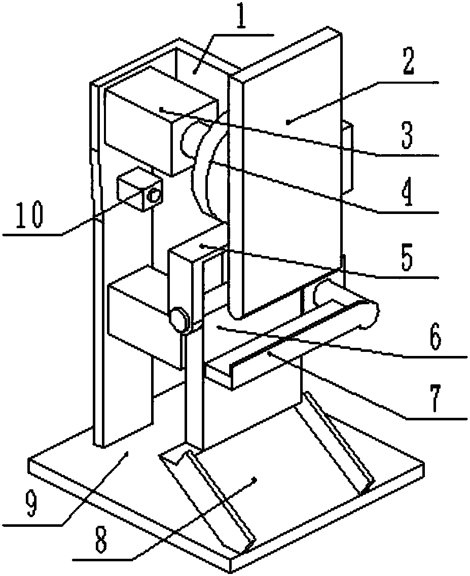 Steel plate bending device