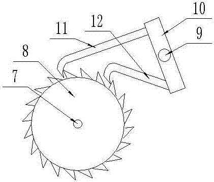 Device for plate locking ratchet wheel positioning