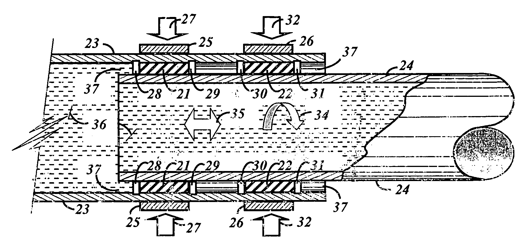 Compressed seal for a movable joint