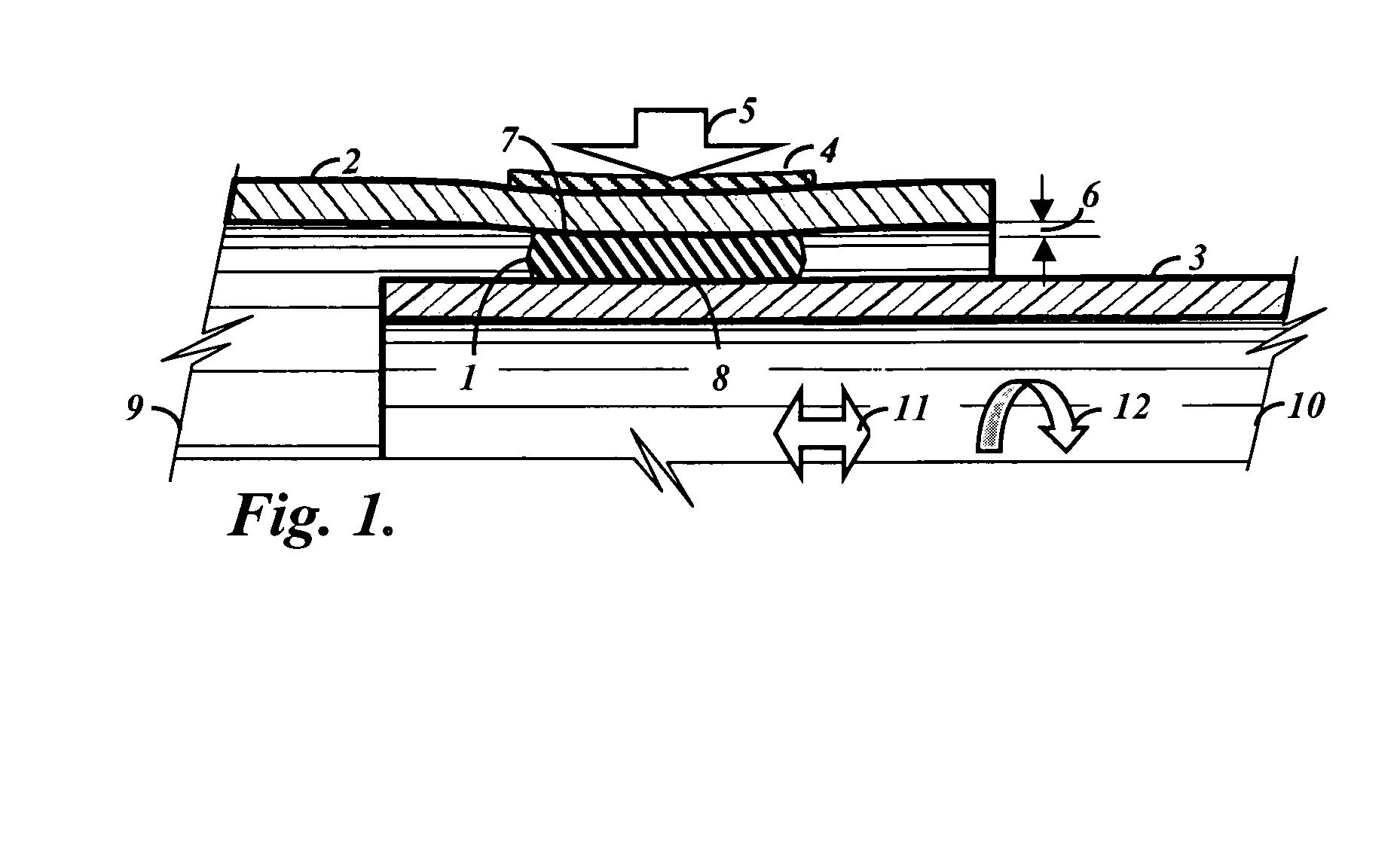 Compressed seal for a movable joint