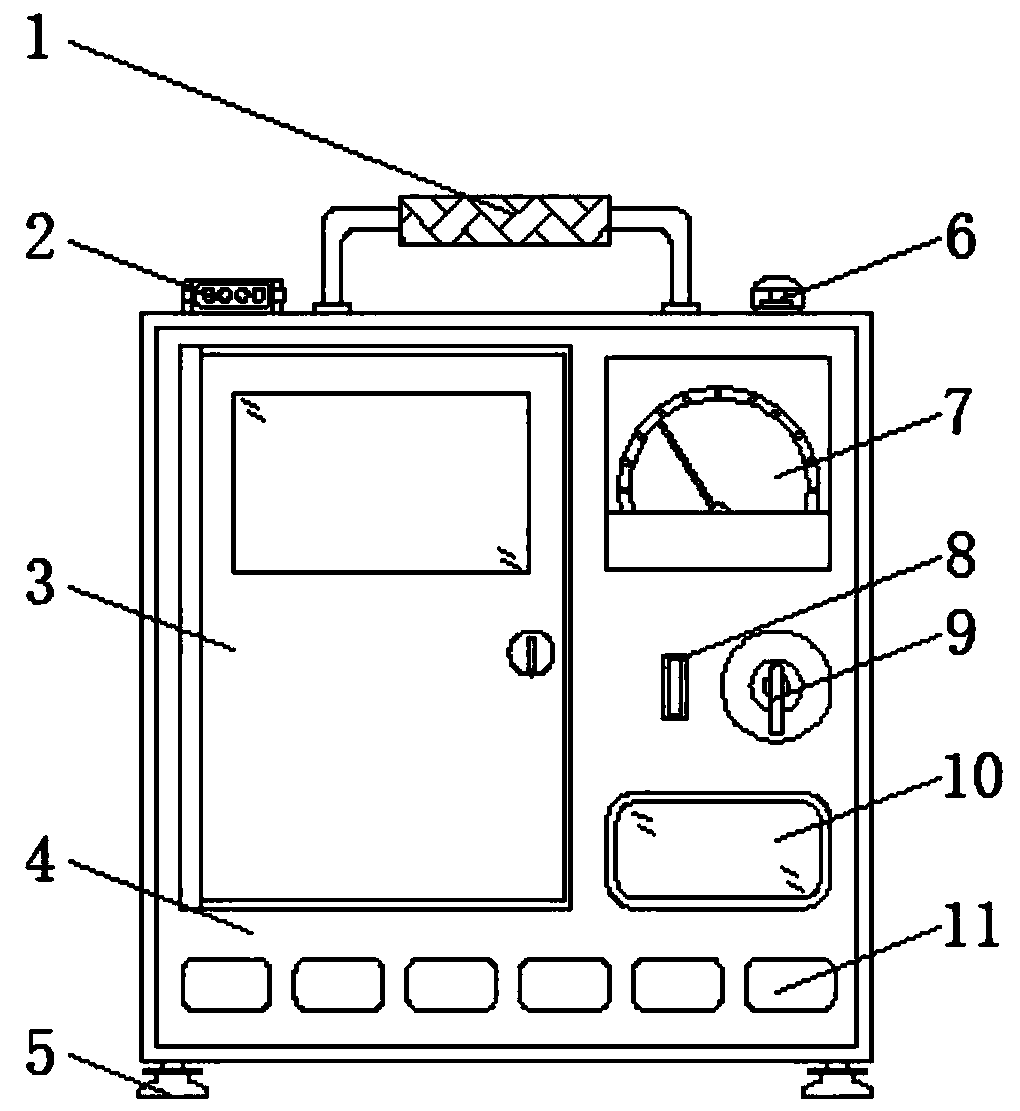 Electric power meter with location function