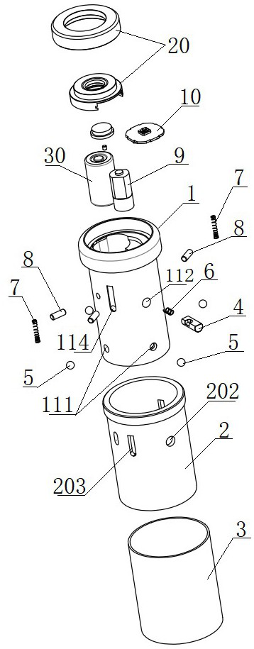 Electronic bayonet lock