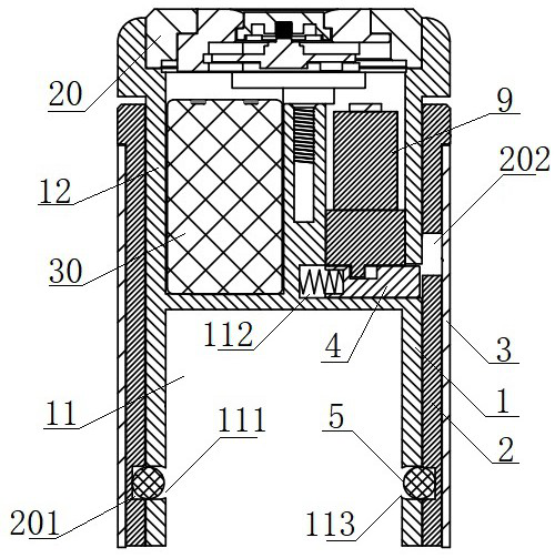 Electronic bayonet lock